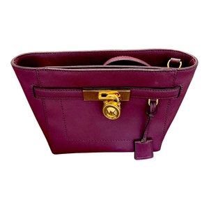 Michael Kors Handbag Plum & Gold